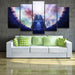 Game Statues 5 Piece HD Multi Panel Canvas Wall Art Frame - Original Frame