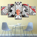 Hindu Goddess Durga 5 Piece HD Multi Panel Canvas Wall Art Frame - Original Frame