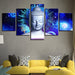 Lord Buddha Stary 5 Piece HD Multi Panel Canvas Wall Art Frame - Original Frame