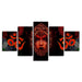 Hindu Goddess 5 Piece HD Multi Panel Canvas Wall Art Frame - Original Frame