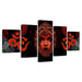 Hindu Goddess 5 Piece HD Multi Panel Canvas Wall Art Frame - Original Frame