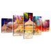 Taj Mahal 5 Piece HD Multi Panel Canvas Wall Art Frame - Original Frame