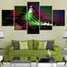 Butterfly 5 Piece HD Multi Panel Canvas Wall Art Frame - Original Frame