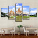 Monastery 5 Piece HD Multi Panel Canvas Wall Art Frame - Original Frame