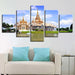 Monastery 5 Piece HD Multi Panel Canvas Wall Art Frame - Original Frame