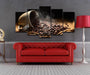 Fragrant Coffee Beans 5 Piece HD Multi Panel Canvas Wall Art Frame - Original Frame