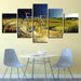 Vintage Bicycle 5 Piece HD Multi Panel Canvas Wall Art Frame - Original Frame