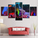 Abstract Elephant Graffiti 5 Piece HD Multi Panel Canvas Wall Art Frame - Original Frame