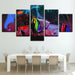 Abstract Elephant Graffiti 5 Piece HD Multi Panel Canvas Wall Art Frame - Original Frame