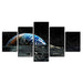 Earth Surface 5 Piece HD Multi Panel Canvas Wall Art Frame - Original Frame