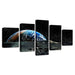 Earth Surface 5 Piece HD Multi Panel Canvas Wall Art Frame - Original Frame