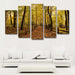 Autumn Forest 5 Piece HD Multi Panel Canvas Wall Art Frame - Original Frame