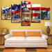 White House 5 Piece HD Multi Panel Canvas Wall Art Frame - Original Frame