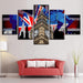 The Great London 5 Piece HD Multi Panel Canvas Wall Art Frame - Original Frame