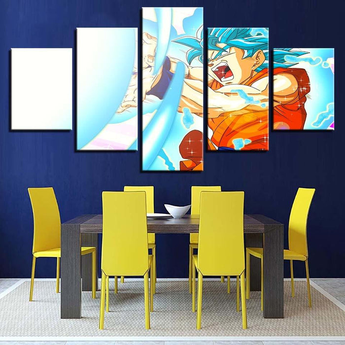 Dragon Ball 5 Piece HD Multi Panel Canvas Wall Art Frame - Original Frame