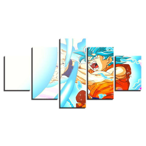 Dragon Ball 5 Piece HD Multi Panel Canvas Wall Art Frame - Original Frame