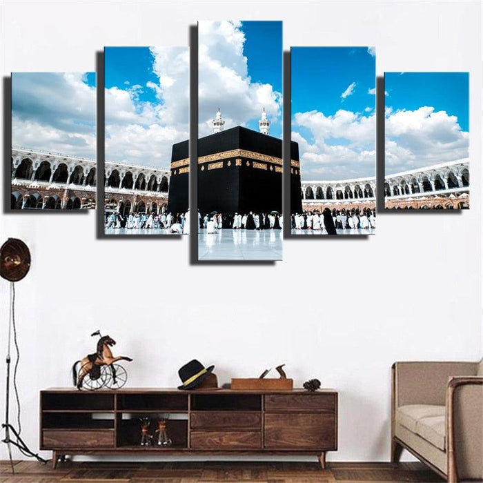 Ground And Sky 5 Piece HD Multi Panel Canvas Wall Art Frame