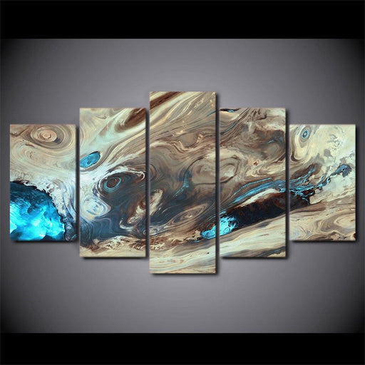 Abstract Graffiti 5 Piece HD Multi Panel Canvas Wall Art Frame - Original Frame