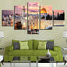 Holy City Of Jerusalem 5 Piece HD Multi Panel Canvas Wall Art Frame - Original Frame