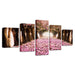 Cherry Blossoms 5 Piece HD Multi Panel Canvas Wall Art Frame - Original Frame