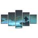 Juvenile Boating 5 Piece HD Multi Panel Canvas Wall Art Frame - Original Frame