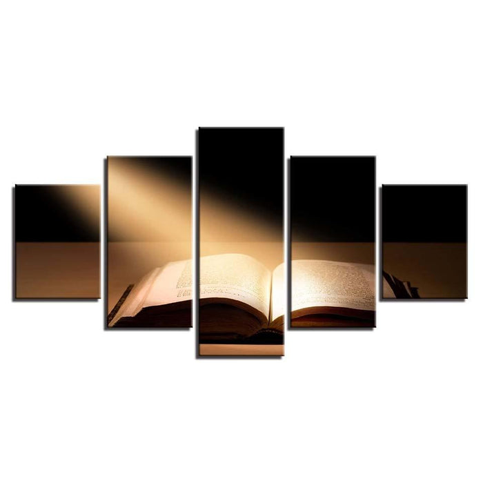 Bible Under The Sun 5 Piece HD Multi Panel Canvas Wall Art Frame - Original Frame