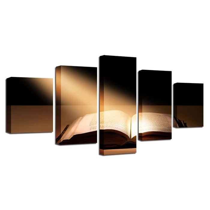 Bible Under The Sun 5 Piece HD Multi Panel Canvas Wall Art Frame - Original Frame