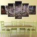 Mosque 5 Piece HD Multi Panel Canvas Wall Art Frames - Original Frame