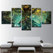 Enchanted Tree 5 Piece HD Multi Panel Canvas Wall Art Frame - Original Frame