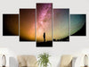 Beautiful Starry Sky View 5 Piece HD Multi Panel Canvas Wall Art Frame - Original Frame