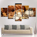 Bread Dessert 5 Piece HD Multi Panel Canvas Wall Art Frame - Original Frame