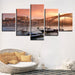 Porto Ponte Dom Luis 5 Piece HD Multi Panel Canvas Wall Art - Original Frame