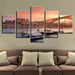 Porto Ponte Dom Luis 5 Piece HD Multi Panel Canvas Wall Art - Original Frame