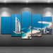 Burj Al Arab Piece HD Multi Panel Canvas Wall Art Frame - Original Frame