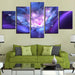 Flower 5 Piece HD Multi Panel Canvas Wall Art Frame - Original Frame