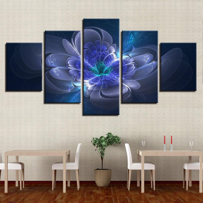 Beautiful Violet 5 Piece HD Multi Panel Canvas Wall Art Frame - Original Frame