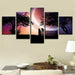 Sunset Glow 5 Piece HD Multi Panel Canvas Wall Art Frame - Original Frame