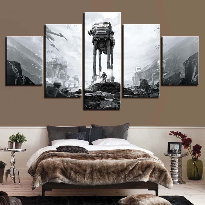Star Wars 5 Piece HD Multi Panel Canvas Wall Art Frame