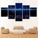 DJ Music Console Instrument Mixer 5 Piece HD Multi Panel Canvas Wall Art Frame - Original Frame