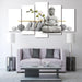 Zen Buddha with Orchids 5 Piece HD Multi Panel Canvas Wall Art Frame - Original Frame