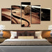 Musical Instrument Violin 5 Piece HD Multi Panel Canvas Wall Art Frame - Original Frame