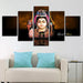 Lord Shiva 5 Piece HD Multi Panel Canvas Wall Art Frame - Original Frame