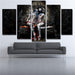 Abstract Art 5 Piece HD Multi Panel Canvas Wall Art Frame - Original Frame