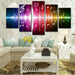 Music Notation 5 Piece HD Multi Panel Canvas Wall Art Frame - Original Frame