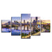 Brisbane Story Bridge 5 Piece HD Multi Panel Canvas Wall Art Frame - Original Frame