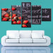 Strawberry Chocolates 5 Piece HD Multi Panel Canvas Wall Art Frame - Original Frame