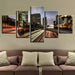 Los Angeles Highways 5 Piece HD Multi Panel Canvas Wall Art Frame - Original Frame