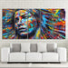 Colorful Figure 5 Piece HD Multi Panel Canvas Wall Art Frame - Original Frame