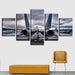 Aircraft 5 Piece HD Multi Panel Canvas Wall Art Frame - Original Frame