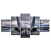 Aircraft 5 Piece HD Multi Panel Canvas Wall Art Frame - Original Frame